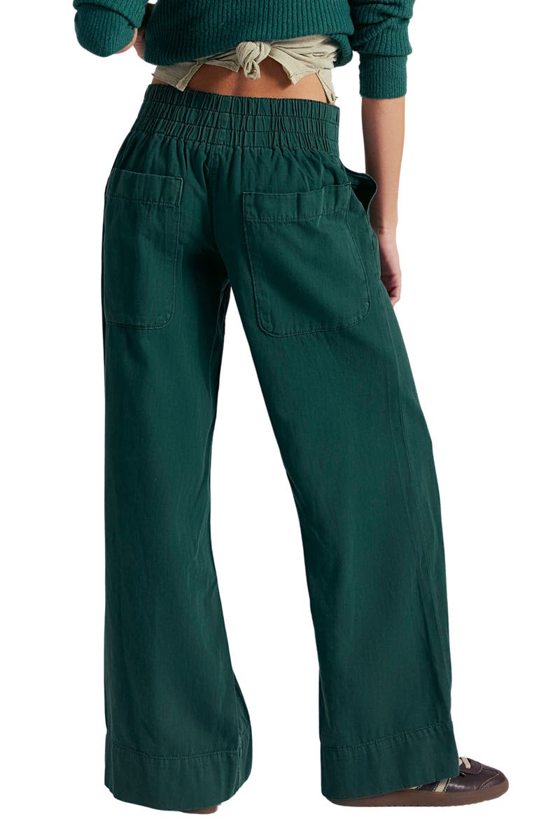 Breezy Wide Leg Jeans, Alternate, color, PINENEEDLE