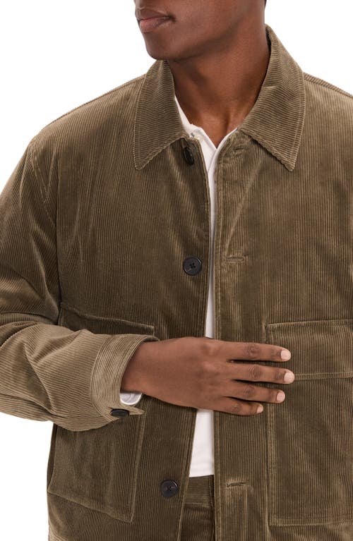 Theory Perfect Corduroy Button-up Jacket In Brown