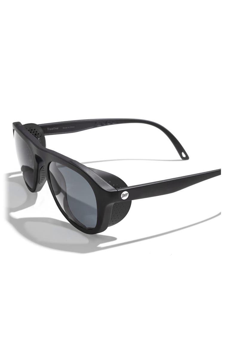 Treeline 50mm Polarized Sunglasses, Alternate, color, BLACK/ SLATE