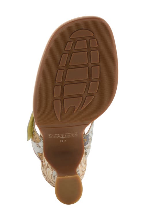 L'artiste By Spring Step Alania Sandal In Yellow Multi