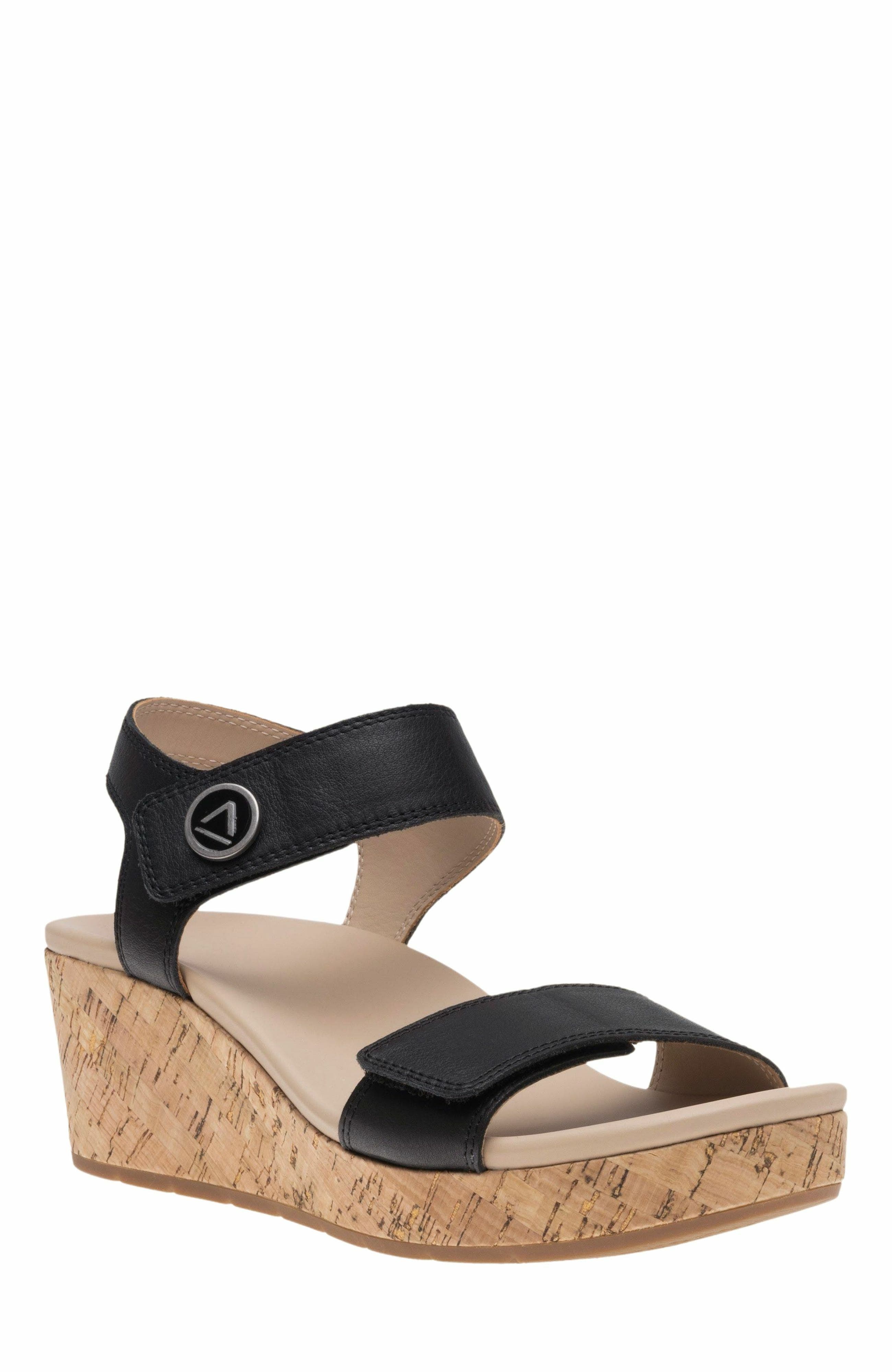 ABEO Riviera Strap Sandal, Main, color, Black - Regular