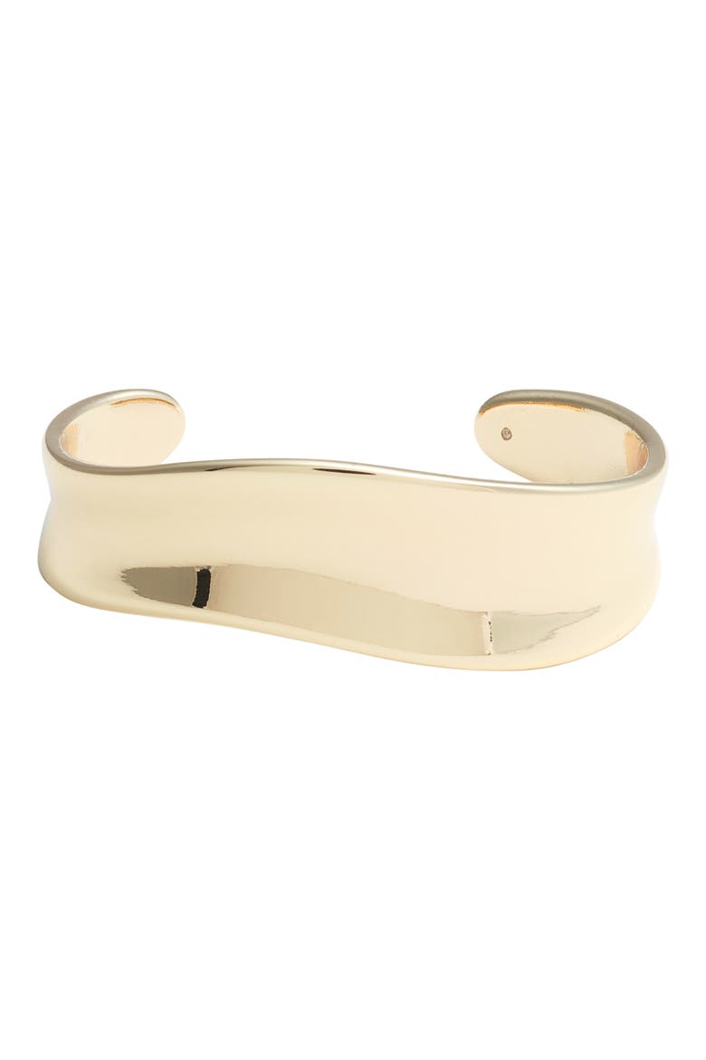 Organic Metal Cuff Bracelet, Main, color, GOLD