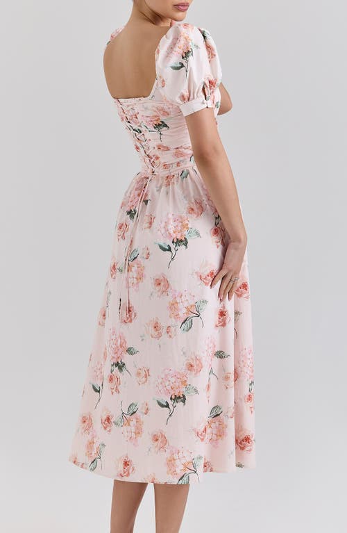 HOUSE OF CB HOUSE OF CB LULABELL PUFF SLEEVE MIDI DRESS