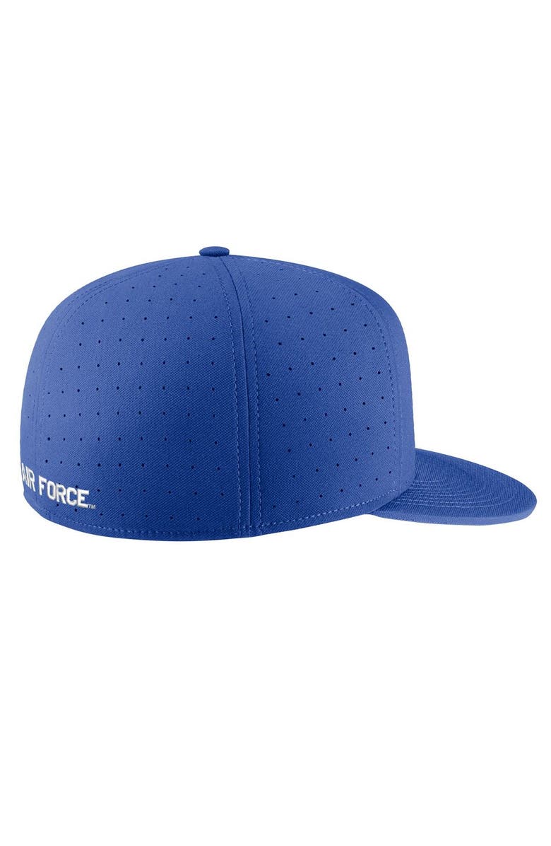 Nike Men's Nike Royal Air Force Falcons Aero True Baseball Performance Fitted Hat, Alternate, color,
