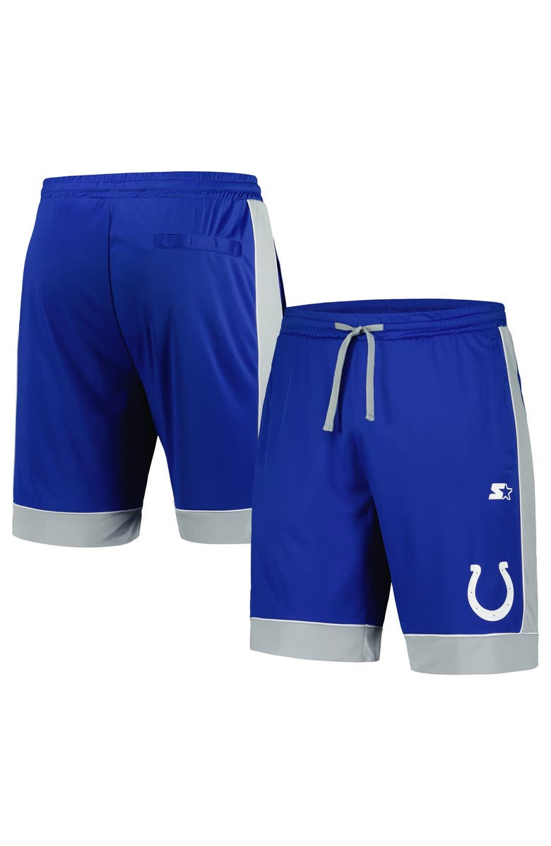 STARTER Men's Starter Royal/Gray Indianapolis Colts Fan Favorite Fashion Shorts, Alternate, color, Royal