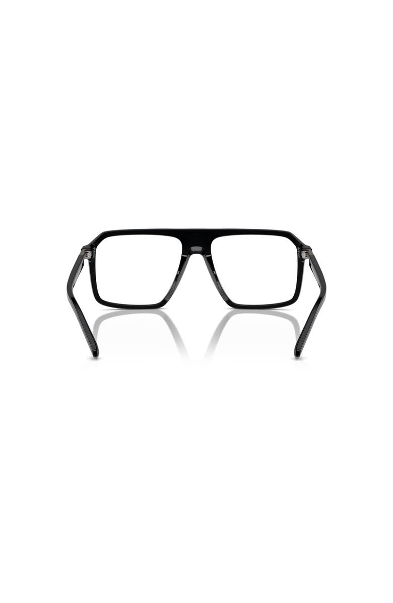 Michael Kors 57mm Square optical glasses, Alternate, color, Black