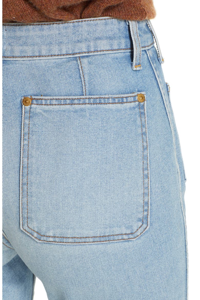 Rachel Patch Pocket Crop Flare Jeans, Alternate, color, AUSTIN