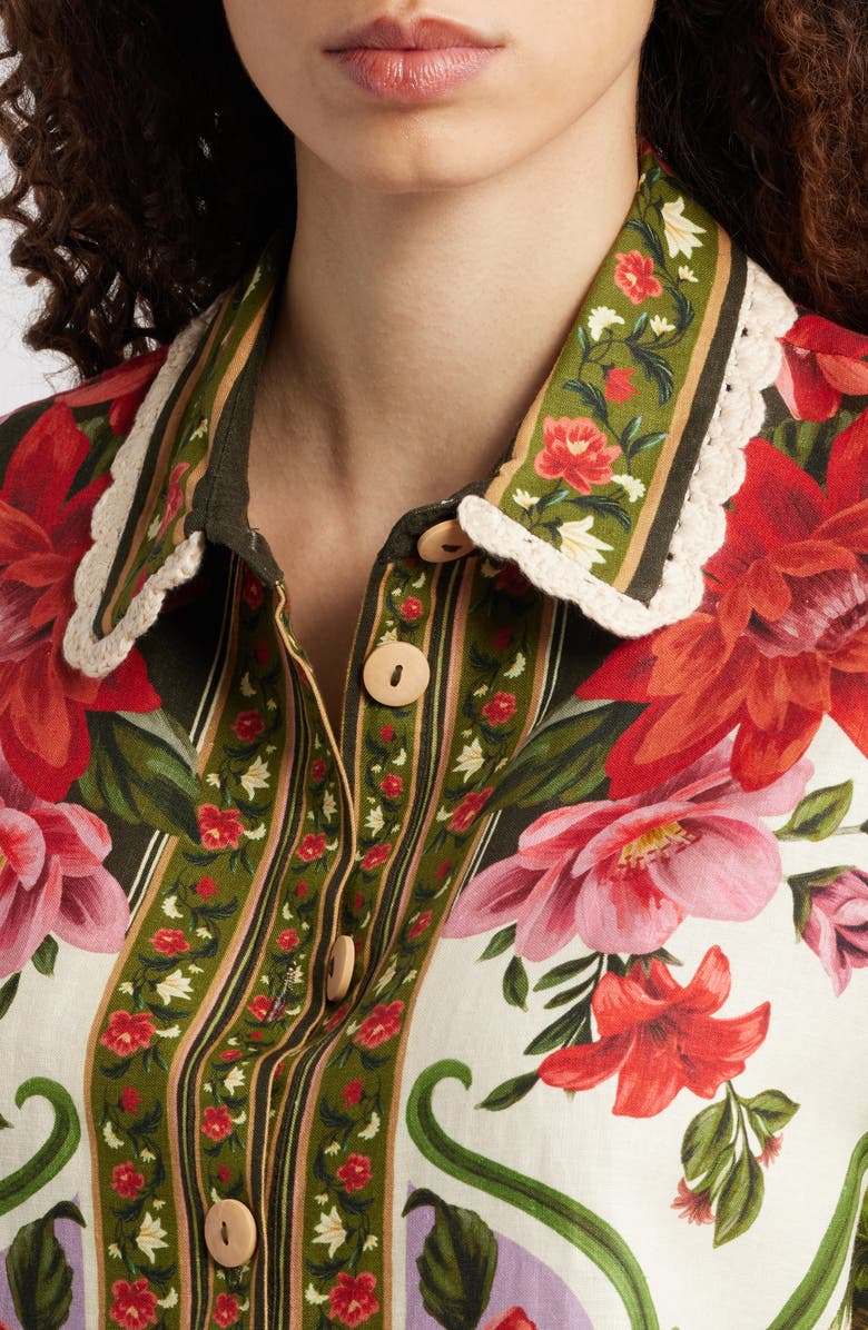 FARM Rio Wonder Rio Sand Button-Up Shirt, Alternate, color, Sand