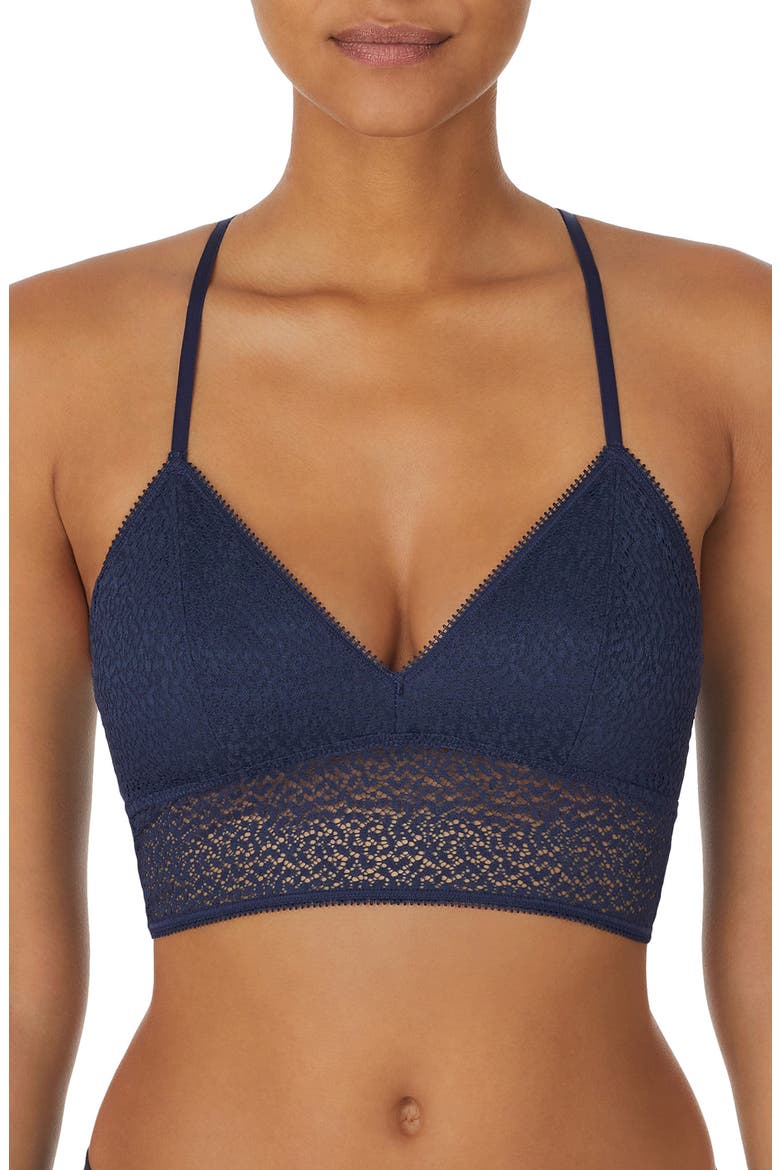 Modern Lace Longline Bralette, Main, color, NAVAL ACADEMY