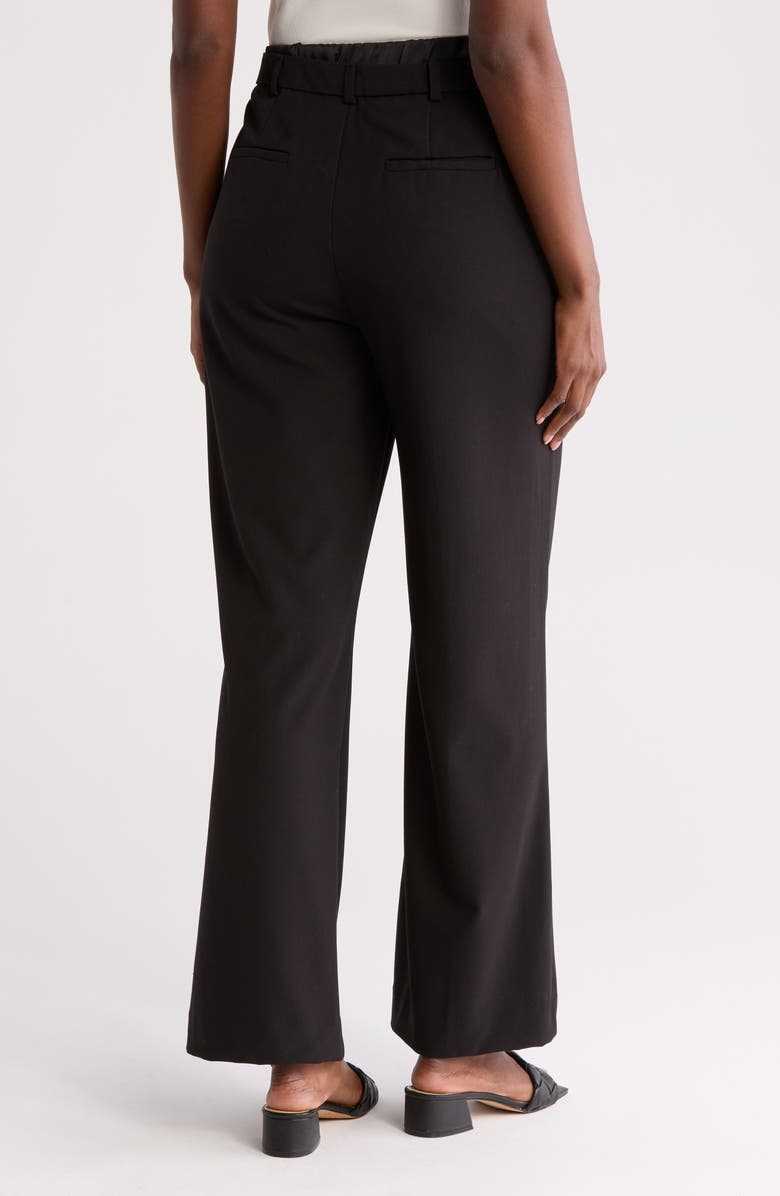 Ellen Tracy Pull-On Satin Trousers, Alternate, color, Black