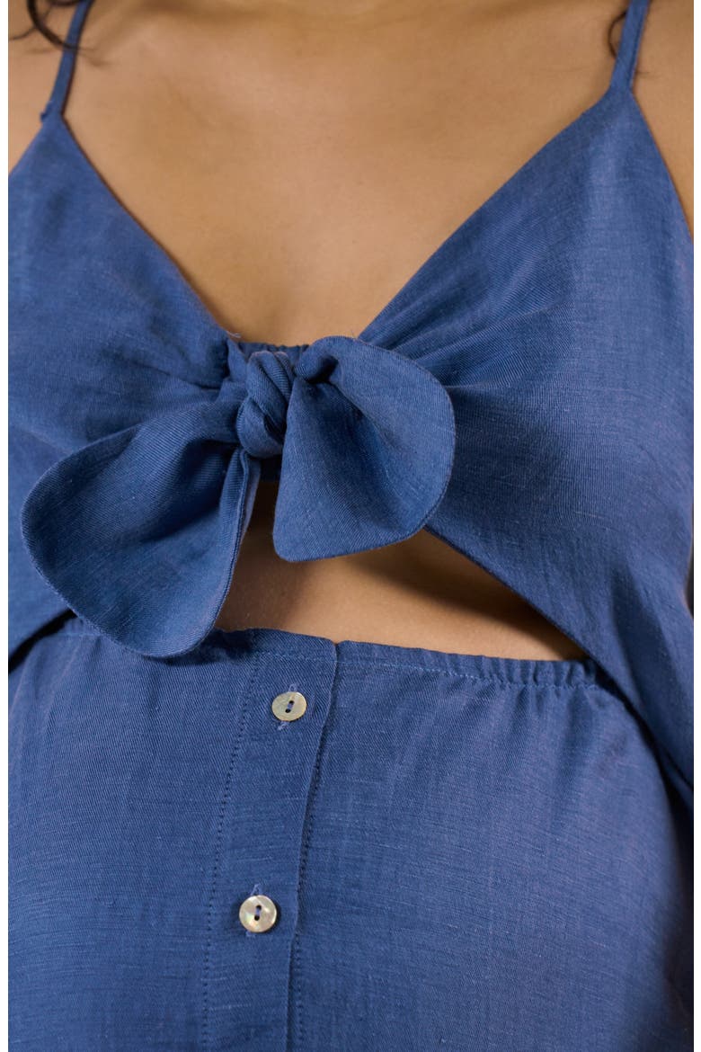 Maternity and Nursing Knot Dress Nolwenn, Alternate, color, Blue