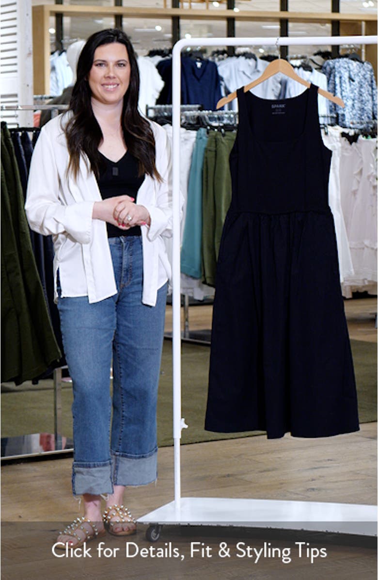SPANXsmooth<sup>™</sup> Jersey Mixed Media Midi Dress, sales video thumbnail