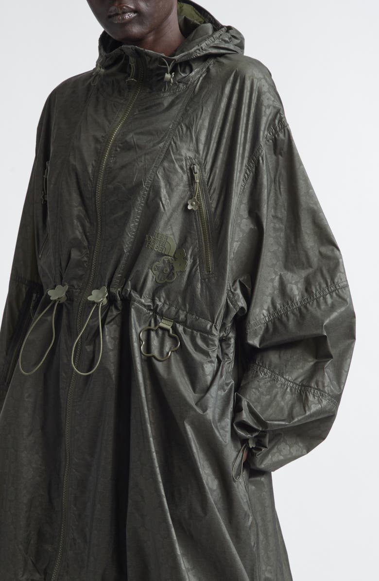 Cecilie Bahnsen x The North Face Wind Mountain Jacket, Alternate, color, Forest Night Green