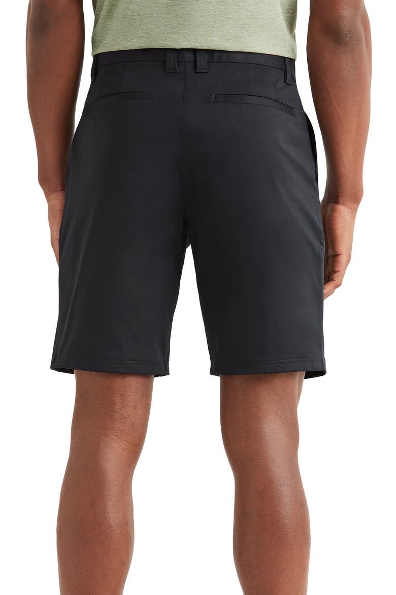 Flat Front Commuter Shorts, Alternate, color, BLACK
