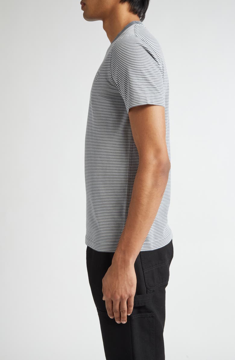 Burberry Stripe Chest Logo T-Shirt, Alternate, color, Magnet