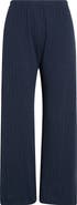 LESET Pointelle Crop Wide Leg Pants