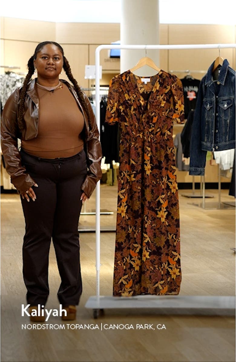 Wild Bergamot Floral Maxi Dress, sales video thumbnail