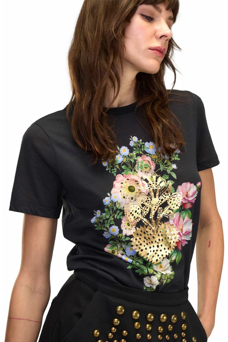 Heart of Gold Tee, Alternate, color, BLACK