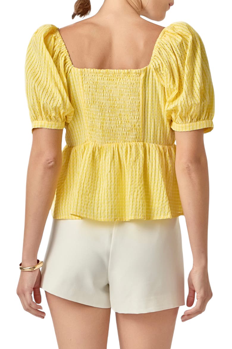 Puff Sleeve Top, Alternate, color, YELLOW