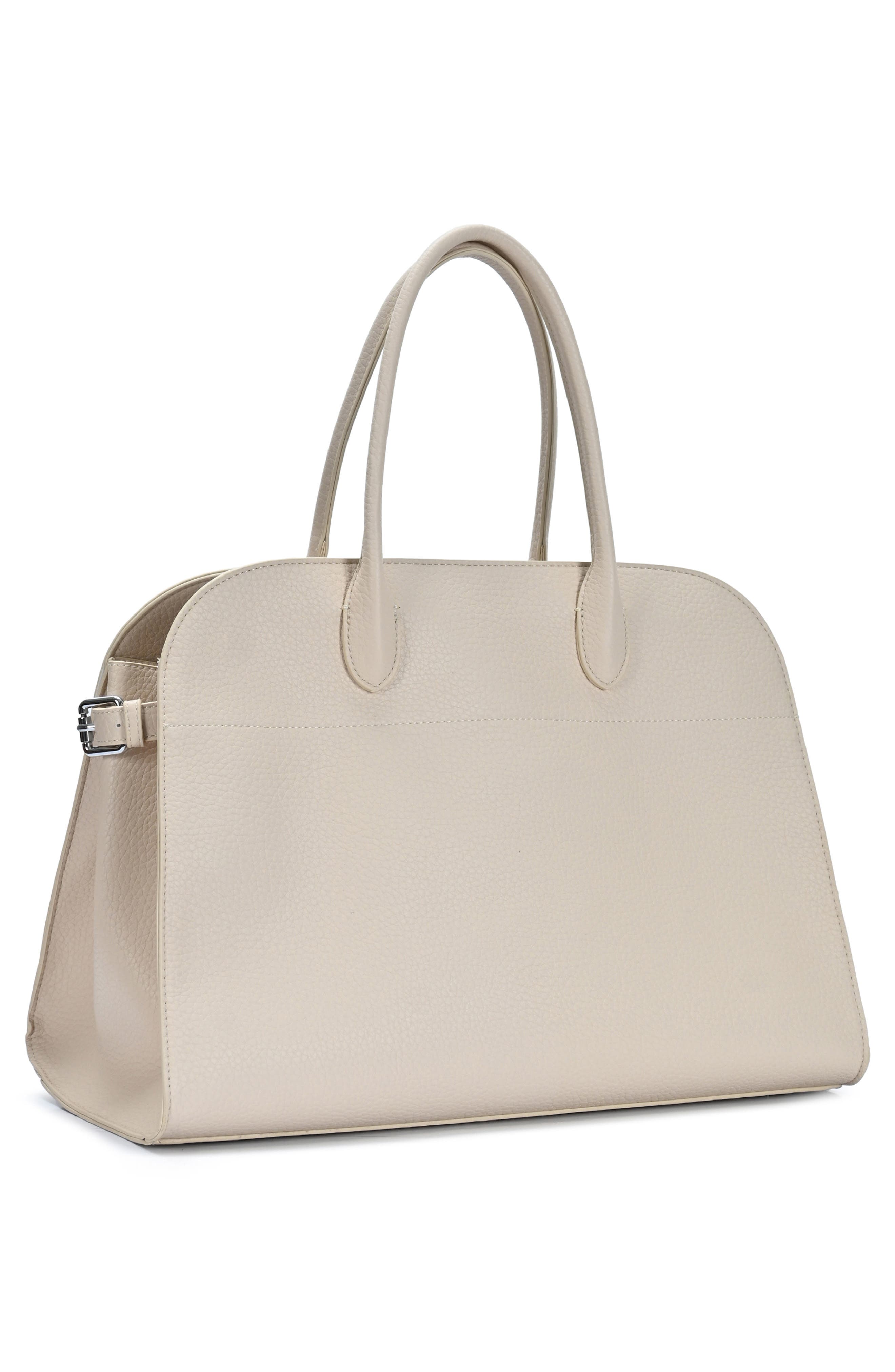 Top Handle Satchel Bag, Alternate, color, BONE