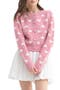 Heart Jacquard Cardigan
