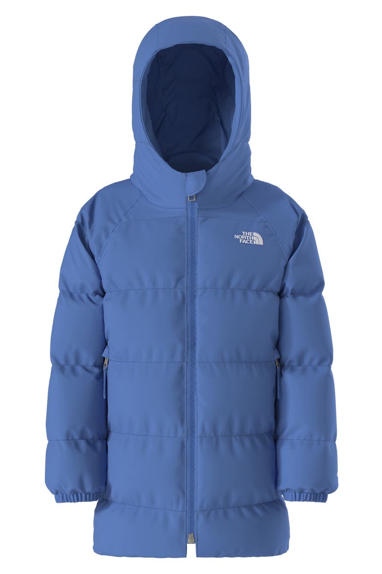 Kids' Hydrenalite Water Repellent 600-Fill-Power Down Hooded Parka, Main, color, ACTIVE BLUE