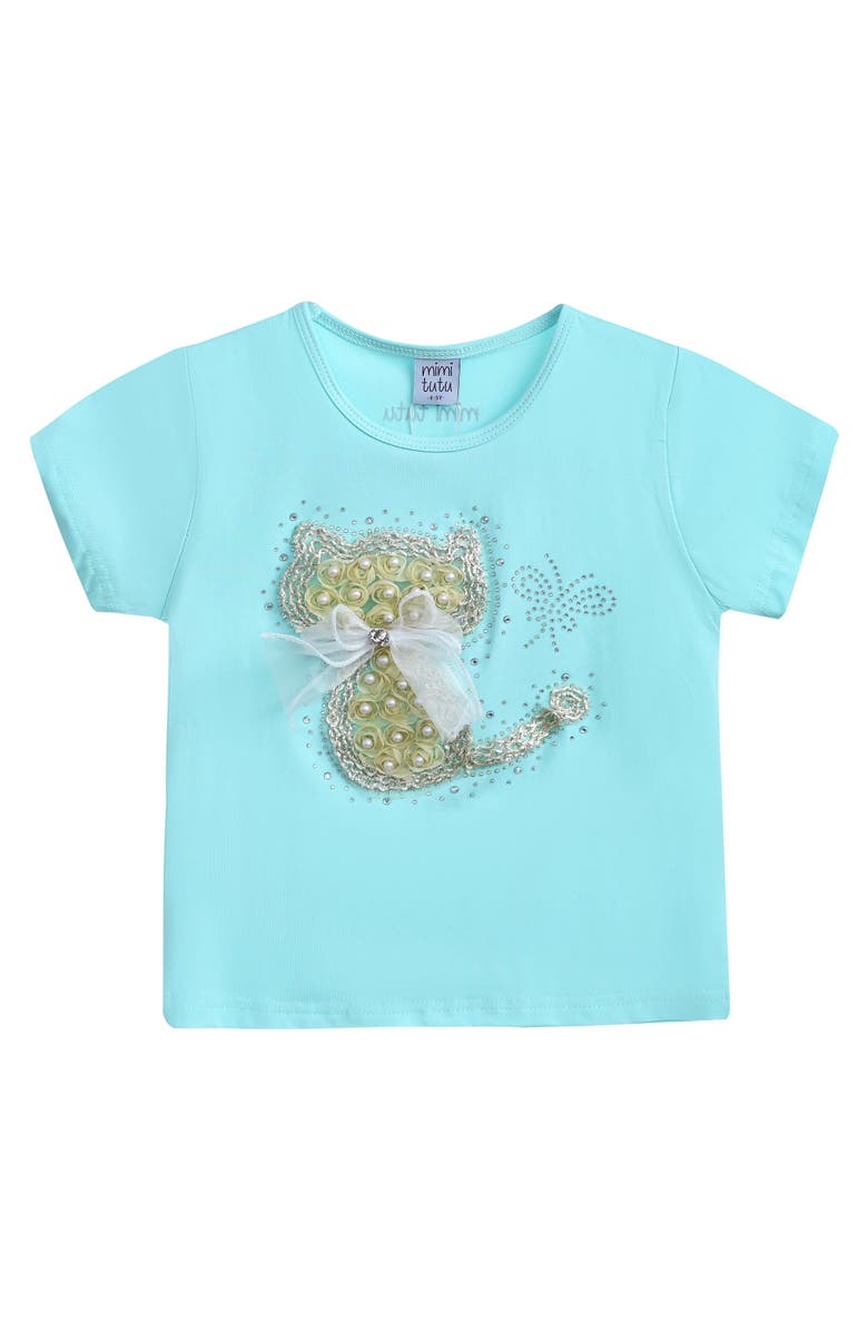 Mimi Tutu Cat T-Shirt, Main, color, Blue