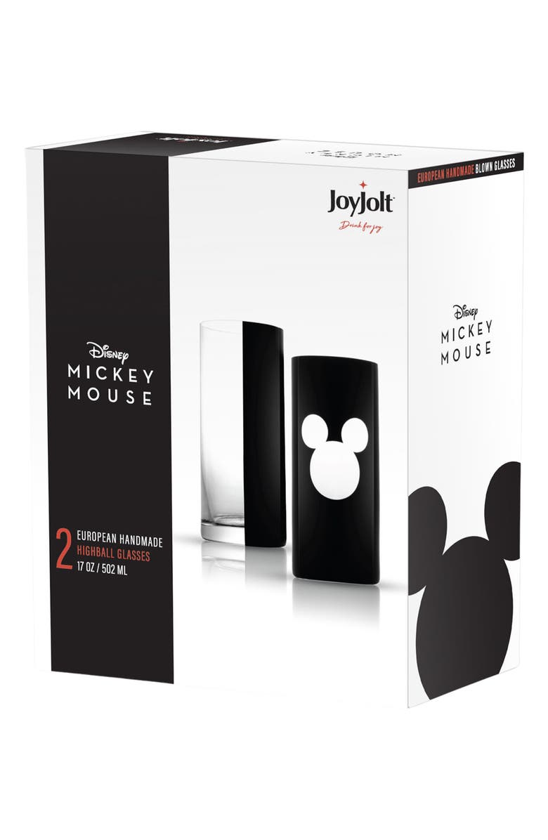 JoyJolt Disney Luxury Highball Glasses - Set of 2, Alternate, color,