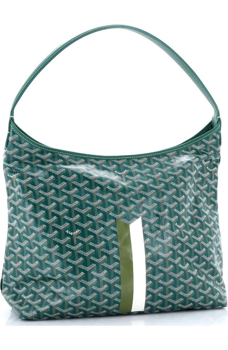 Pre-Owned Goyard Boheme Hobo Printed Coated Canvas, Alternate, color, Green