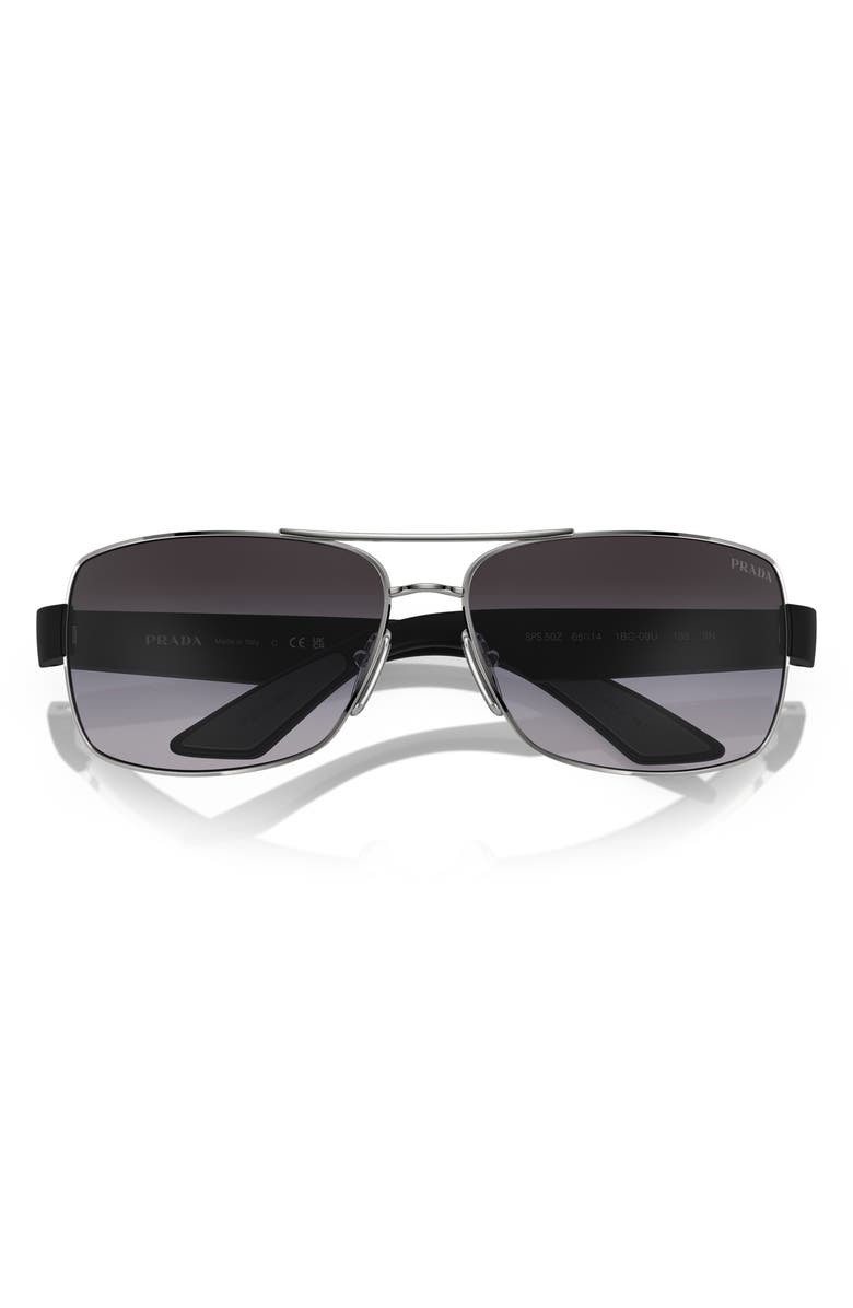 PRADA SPORT 65mm Oversize Gradient Pillow Sunglasses, Alternate, color,