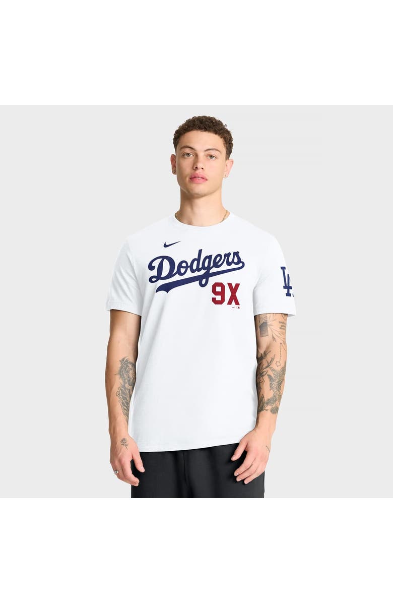 Nike Men's Nike  White Los Angeles Dodgers 9X Champs T-Shirt, Main, color, White