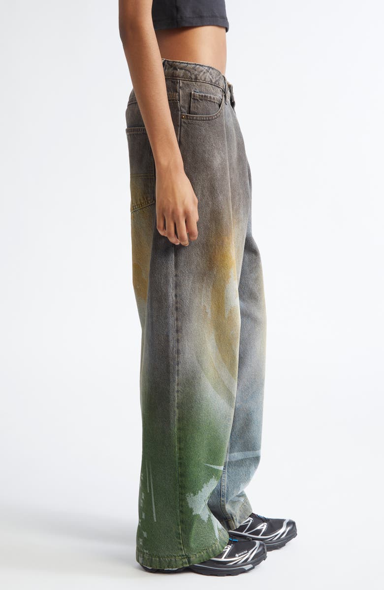 Paolina Russo Baggy Wide Leg Jeans, Alternate, color, Fossil