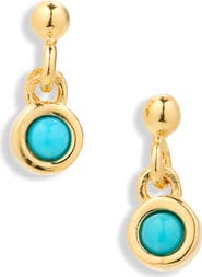 Madewell Demi-Fine Turquoise Drop Earrings