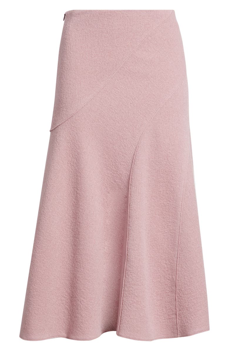 BOSS Vicena Maxi Woven Boiled Wool Skirt, Alternate, color, Rose Haze