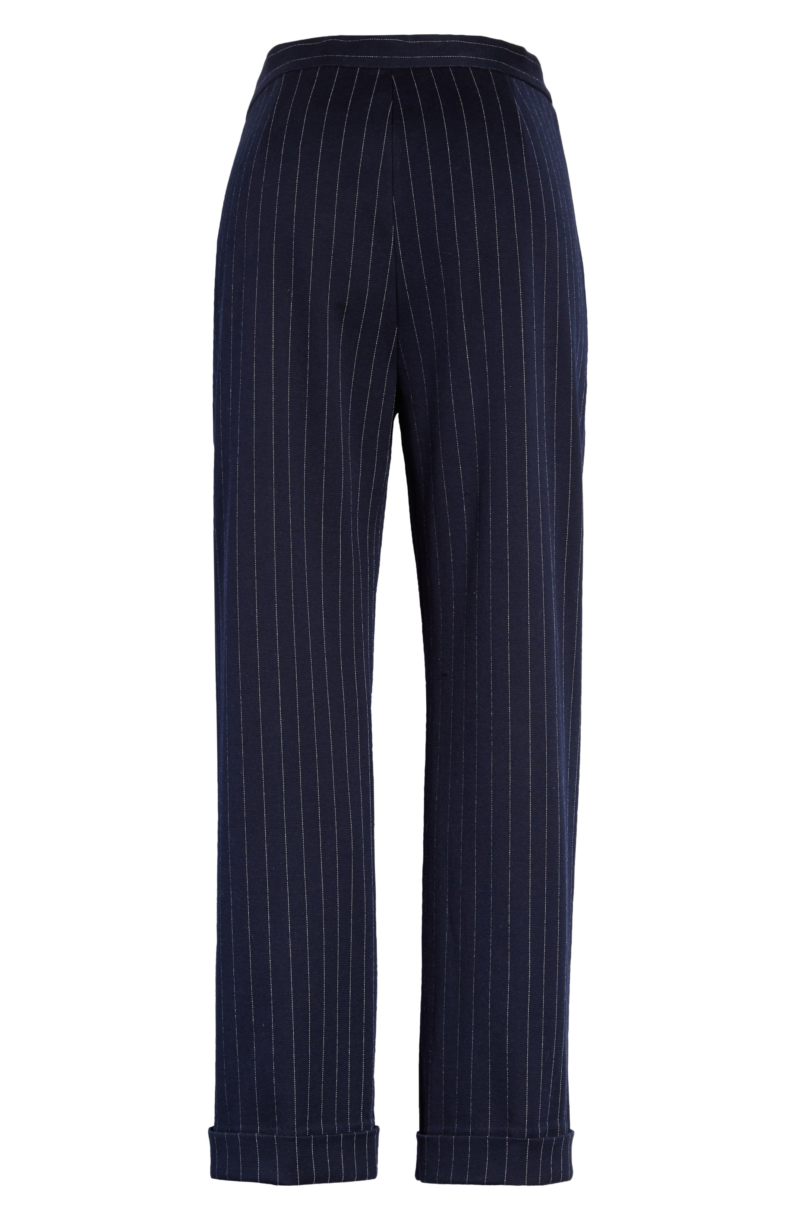 Max Mara Valanga Pinstripe Cuff Pants (Women) | Nordstromrack
