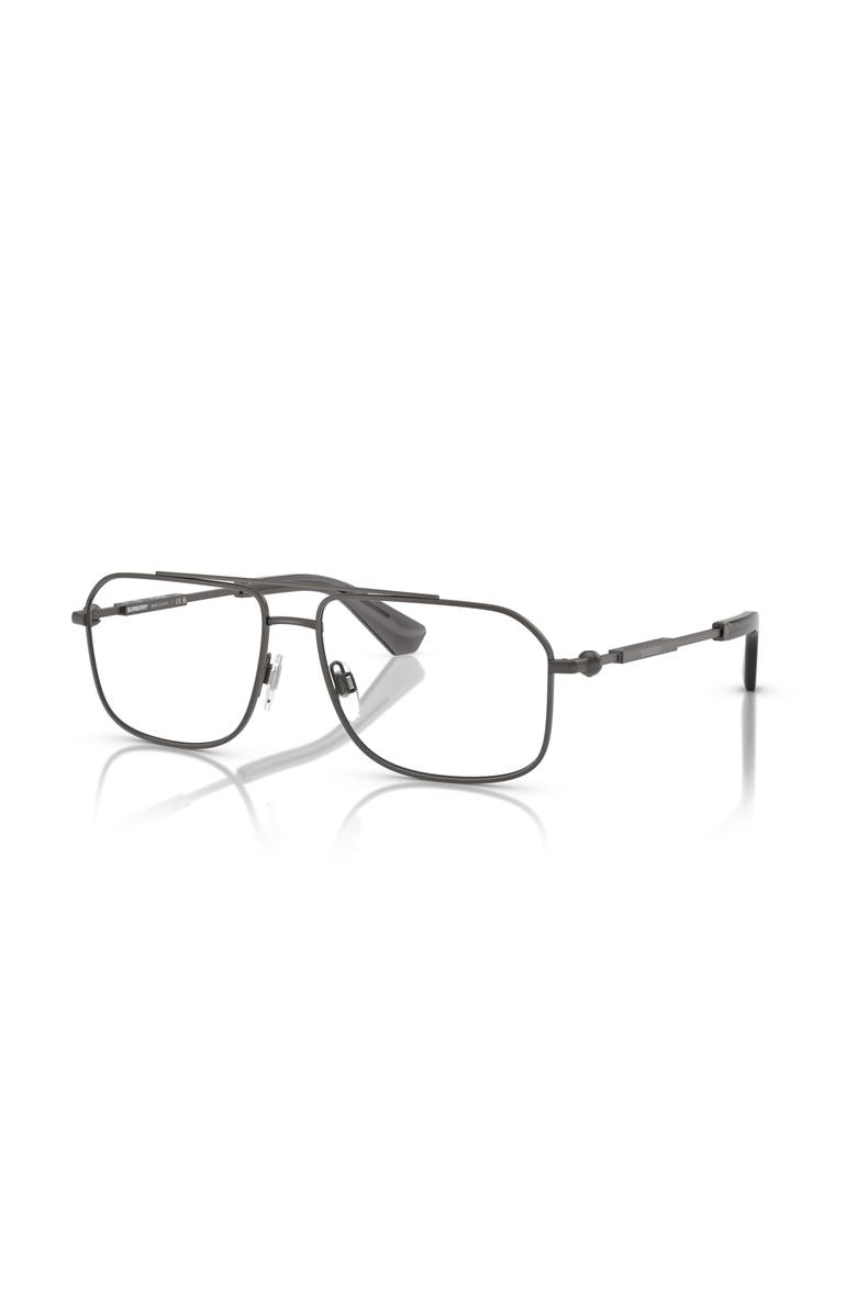 Burberry 58mm Rectangle optical glasses, Main, color, Grey