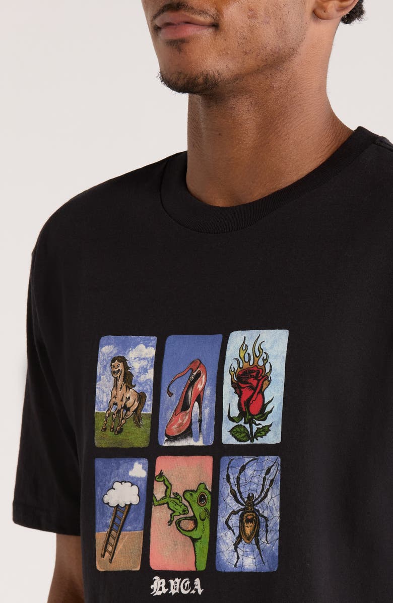 RVCA KSL Graphic T-Shirt, Alternate, color, Black