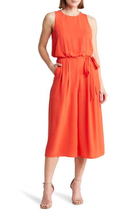 Moss Crepe Blouson Crop Jumpsuit