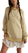 Free People Stripe Cotton Sweater