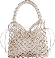 Adriana Castro La Red Mini Mesh Bag In Leather