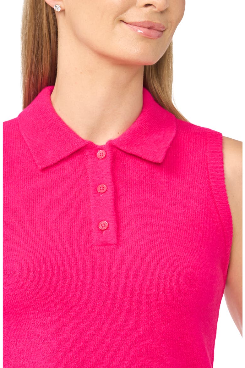 Polo Sweater Vest, Alternate, color, ELECTRIC PINK