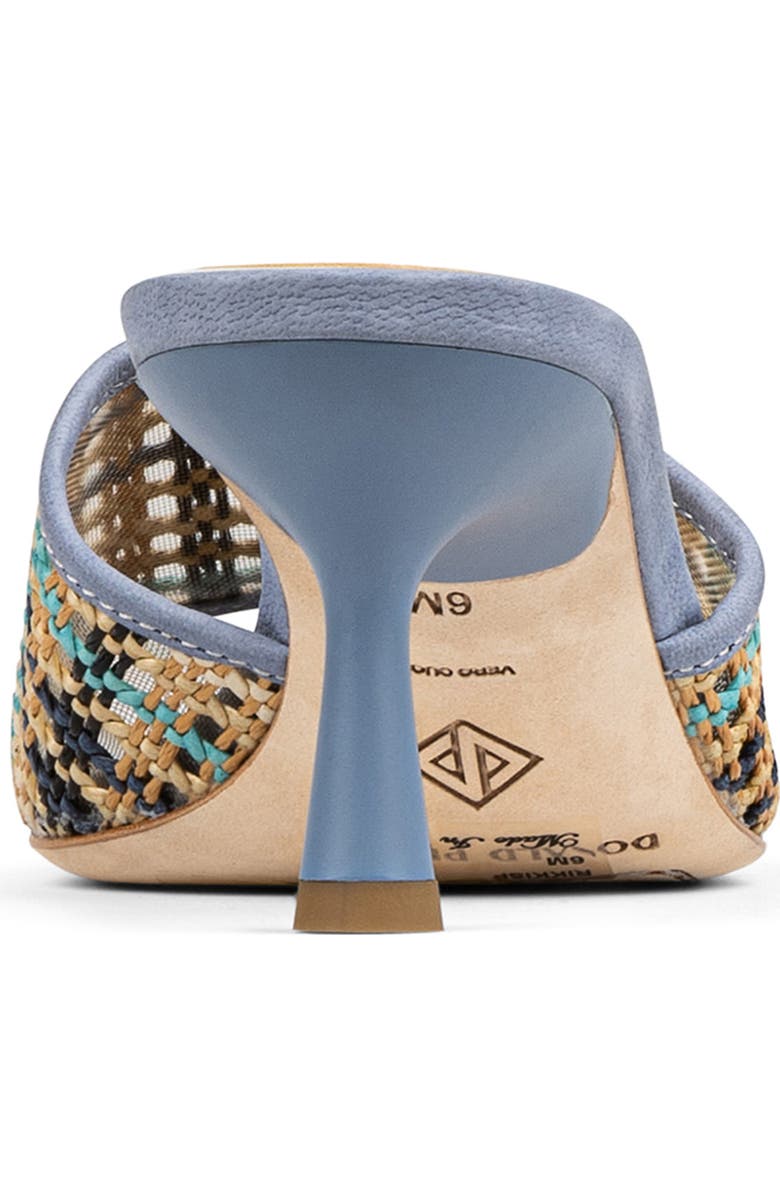 Donald Pliner Raffia Slide Sandal, Alternate, color, Navy Multi