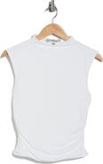 Madden Girl Funnel Neck Cap Sleeve Top