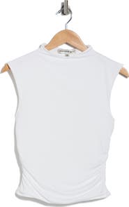 Madden Girl Funnel Neck Cap Sleeve Top