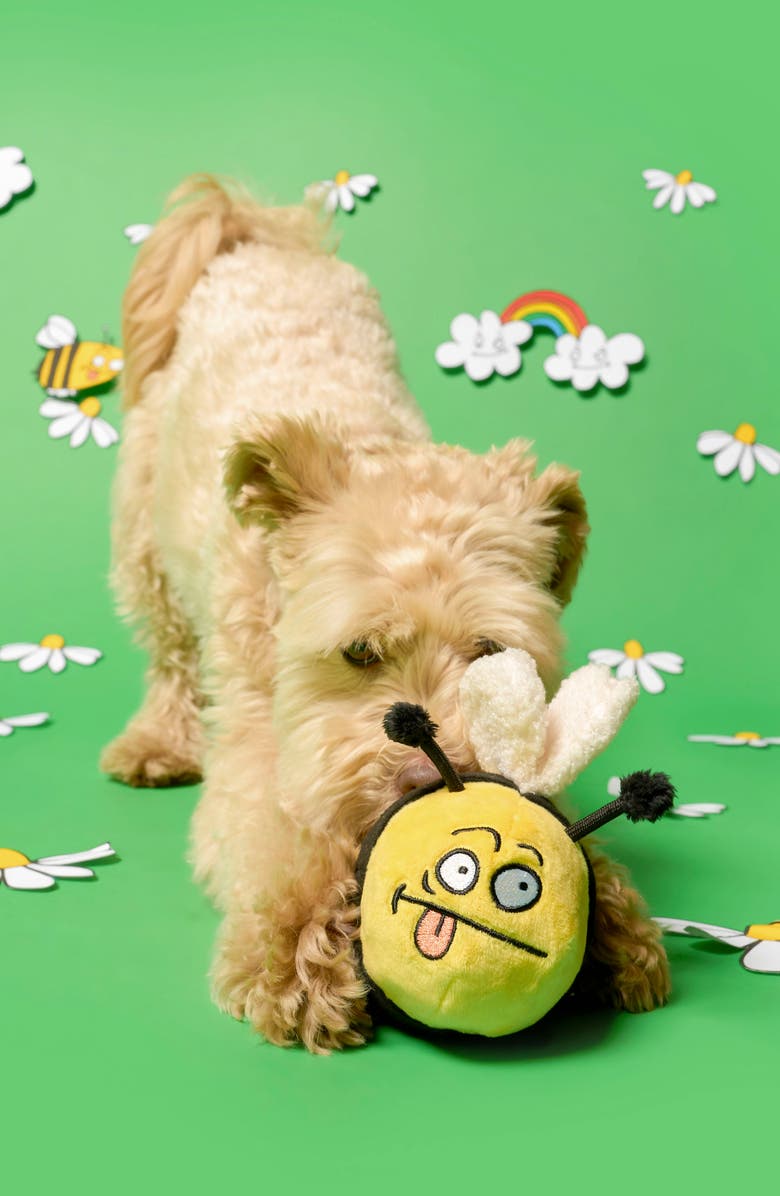 the furryfolks Bee Happy Nosework Toy, Alternate, color, Yellow