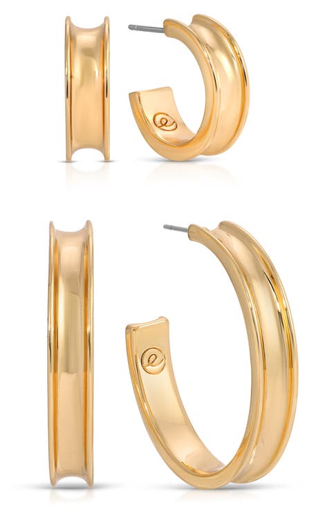 Groove Set of 2 Hoop Earrings