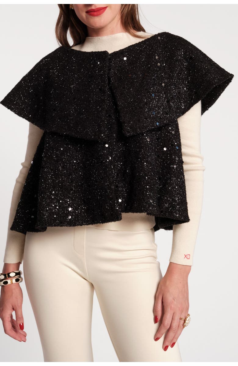 Frances Valentine Peyton Swing Jacket, Main, color, Black