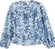 Caslon® Embroidered Inset Top