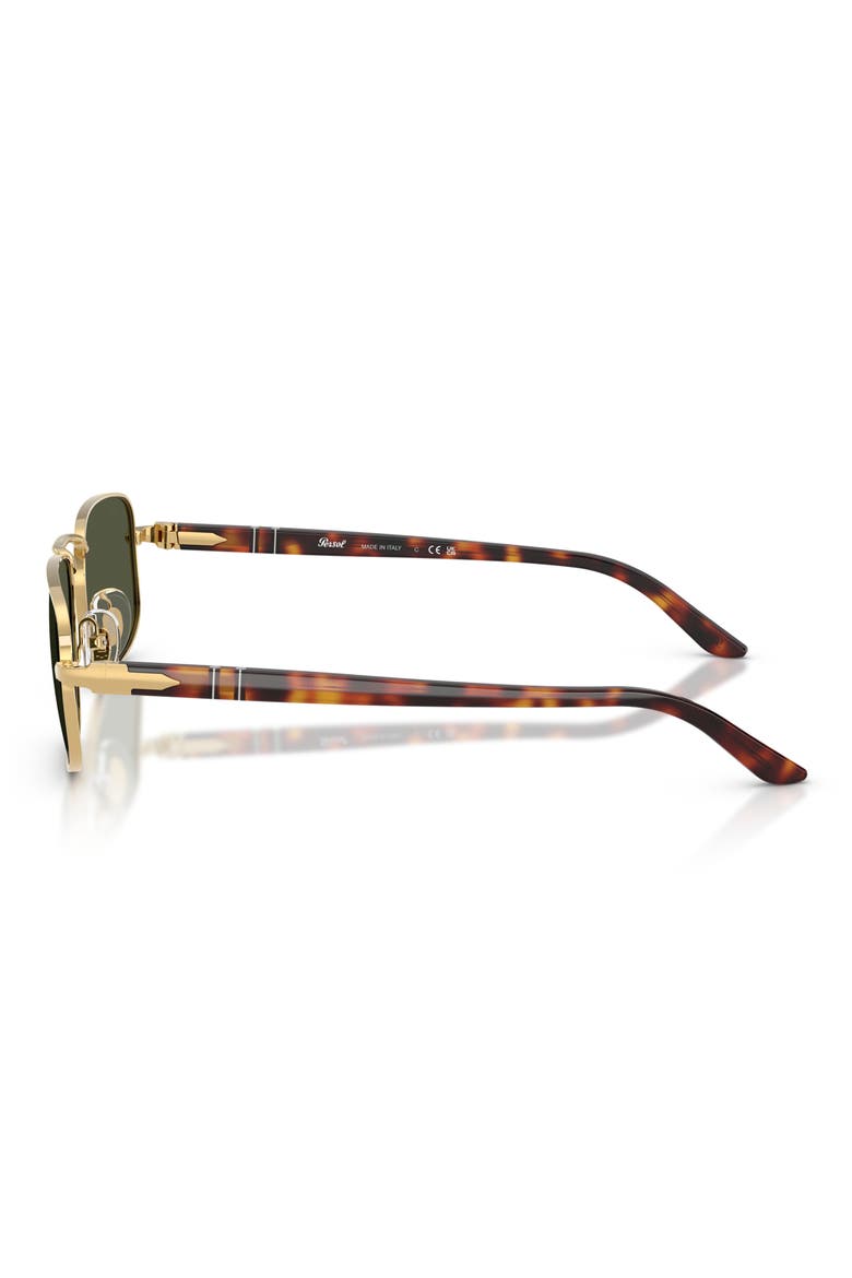 56mm Pillow Sunglasses, Alternate, color, GOLD / GREEN
