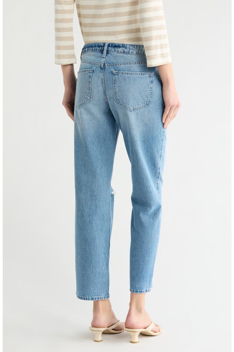 Nevia Low Rise Slouch Straight Leg Jeans, Alternate, color, ZION DESTRUCT